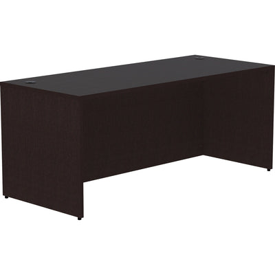 Lorell Essentials Series Rectangular Desk Shell, Brown, LLR18211