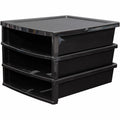 ERA Group Storex Quick Stack Construction Paper Sorter, Black, STX61642U01C