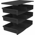 ERA Storex Quick Stack 6-sorter Organizer, Black, STX61446E01C