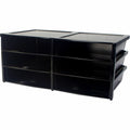 ERA Group Storex Quick Stack 6-sorter Organizer, Black, STX61446E01C