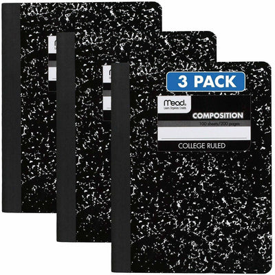 ACCO Mead College Ruled Comp Book, 9 3/4" x 7 1/2", 3 / Pack, MEA38111