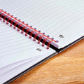 HAMELIN Black n' Red Hardcover Twinwire Business Notebook, 3 / Pack, JDK400123488