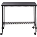 Safco Mobile Wire Desk, Black, SAF5203BL