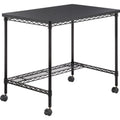 Safco Mobile Wire Desk, Black, SAF5203BL