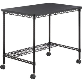 Safco Mobile Wire Desk, Black, SAF5203BL
