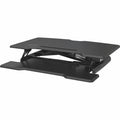 Lorell Electric Desk Riser with Wireless Device Charging, Black, LLR99530