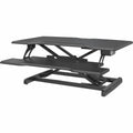 Lorell Electric Desk Riser with Wireless Device Charging, Black, LLR99530