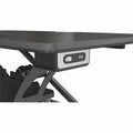 Lorell Electric Desk Riser with Wireless Device Charging, Black, LLR99530