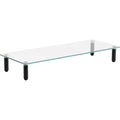 Lorell 4-leg Single-Shelf Monitor Stand, Black, LLR99533