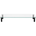 Lorell 4-leg Single-Shelf Monitor Stand, Black, LLR99533