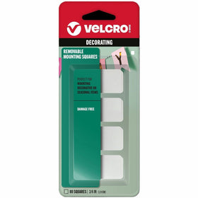 Velcro Removable Mounting Tape, White, 80 / Pack, VEK30171
