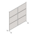 Lorell Adaptable Panel Divider, Frosted, LLR90278