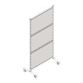 Lorell Adaptable Panel Divider, Frosted, LLR90278