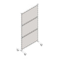 Lorell Adaptable Panel Divider, Walnut, LLR90276