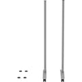 Lorell Adaptable Panel Legs for 50"H Configuration, Silver, 1 Set, LLR90272