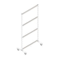Lorell Single-Wide Horizontal Panel Strip for Adaptable Panel System, Silver, LLR90273