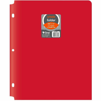 C-Line 2-pocket Heavyweight Poly Portfolio Pocket, Red, 8 1/2" Width x 11" Length, 25 / Box, CLI33934