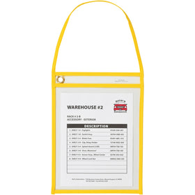 C-Line Hanging Strap Shop Ticket Holder, Yellow, 1 Box, CLI41926