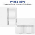 Avery Dividers, 15 Tabs, Ready Index (6 Sets of 11825), White, 1 Pack, AVE11825