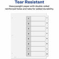 Avery Ready Index 8 Tab Dividers, Customizable TOC, 6 Sets (11822), White, 1 Pack, AVE11822