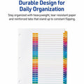 Avery A-Z Dividers, 26 Tabs, Ready Index (6 Sets of 11832), White, 1 Pack, AVE11832