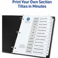 Avery Jan-Dec Dividers, 12 Tabs, Ready Index (6 Sets of 11826), White, 1 Pack, AVE11826