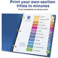 Avery Jan-Dec Dividers, 12 Tabs, Ready Index (6 Sets of 11830), White, 1 Pack, AVE11830