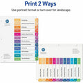 Avery Jan-Dec Dividers, 12 Tabs, Ready Index (6 Sets of 11830), White, 1 Pack, AVE11830
