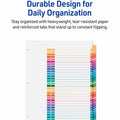 Avery 1-31 Dividers, 31 Tabs, Ready Index (6 Sets of 11831), White, 1 Pack, AVE11831