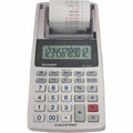 Sharp EL-1611V 12-digit Mini Printing Calculator, Off White, SHREL1611V
