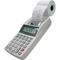Sharp EL-1611V 12-digit Mini Printing Calculator, Off White, SHREL1611V