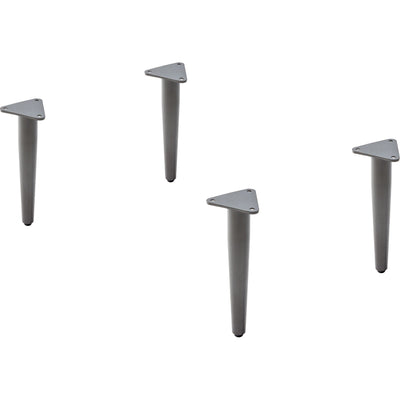 Lorell Contemporary Reception Collection Single Metal Bases, Gray, 1 Set, LLR86932