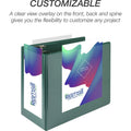 Samsill Nonstick 6" Locking D-Ring View Binder, Green, SAM16424