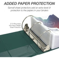 Samsill Nonstick 6" Locking D-Ring View Binder, Green, SAM16424