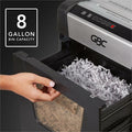 ACCO GBC ShredMaster SX20-08 Cross-Cut Paper Shredder, Chrome, GBC1758502