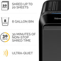 Fellowes Powershred LX220 Micro Cut Shredder, Black, FEL5015401