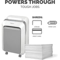 Fellowes Powershred LX210 100% Jam Proof Micro-cut Shredder, White, FEL5015301