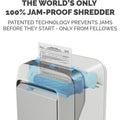 Fellowes Powershred LX210 100% Jam Proof Micro-cut Shredder, White, FEL5015301