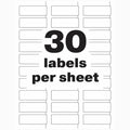 Avery PermaTrack Tamper-Evident Asset Tag Labels, Matte White, 1 Pack, AVE60530