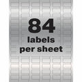 Avery PermaTrack Metallic Asset Tag Labels, 1/2" x 1", 672 Asset Tags, Silver, 1 Pack, AVE60519