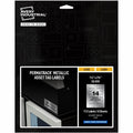 Avery PermaTrack Metallic Asset Tag Labels, 1-1/4" x 2-3/4", 112 Asset Tags, Silver, 1 Pack, AVE61528
