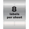 Avery PermaTrack Metallic Asset Tag Labels, 2" x 3-3/4", 64 Asset Tags, Silver, 1 Pack, AVE61520
