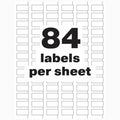 Avery PermaTrack Durable White Asset Tag Labels, 1/2" x 1", 672 Asset Tags, Matte, 1 Pack, AVE61527