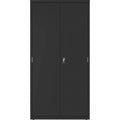Lorell Fortress Series Janitorial Cabinet, Black, LLR00018