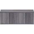 Lorell Panel System Open Storage Cabinet, Charcoal, LLR90281
