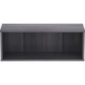 Lorell Panel System Open Storage Cabinet, Charcoal, LLR90281