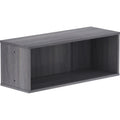 Lorell Panel System Open Storage Cabinet, Charcoal, LLR90281