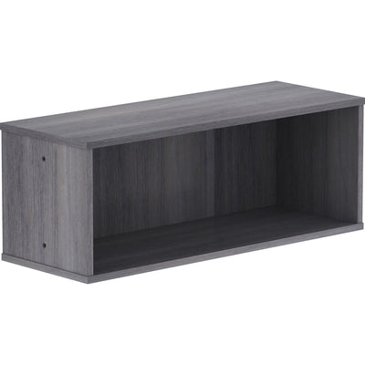 Lorell Panel System Open Storage Cabinet, Charcoal, LLR90281