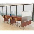 Lorell Panel System Open Storage Cabinet, Walnut, LLR90280