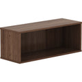 Lorell Panel System Open Storage Cabinet, Walnut, LLR90280